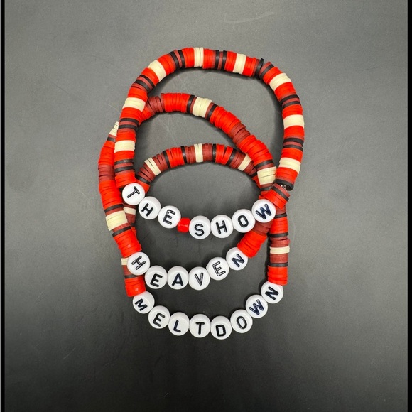 Niall Horan ‘The Show’ Album Song Title Red Bracelet Trio - Picture 1 of 4
